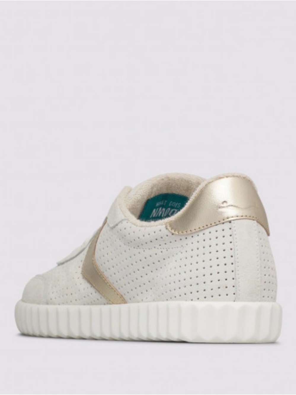 NWT VOILE BLANCHE INES Mesh 2 Leather And Suede Sneakers White-Platinum - Picture 5 of 16